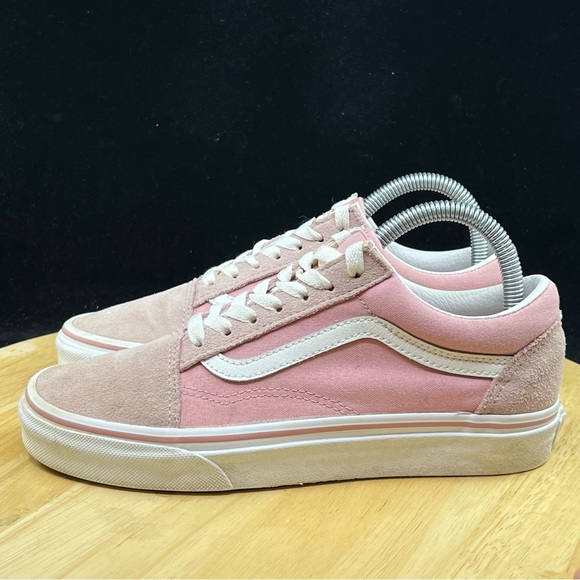 Vans Old Skool Light Pink Suede Low Top Skate Sneaker Rare | Wmns Size 7 - Picture 7 of 10